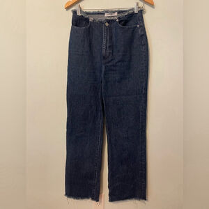 WeWoreWhat Revolve Fringe Jeans Size 26 Straight Leg